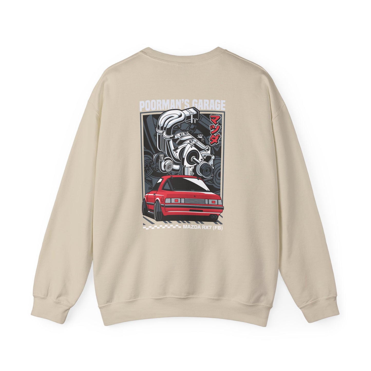 Unisex Sweatshirt - Mazda RX7 w/engine
