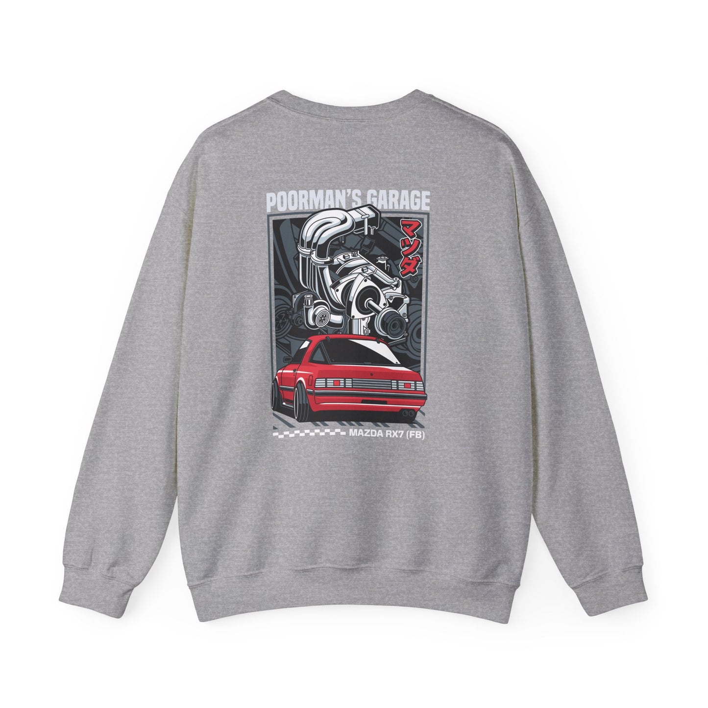 Unisex Sweatshirt - Mazda RX7 w/engine
