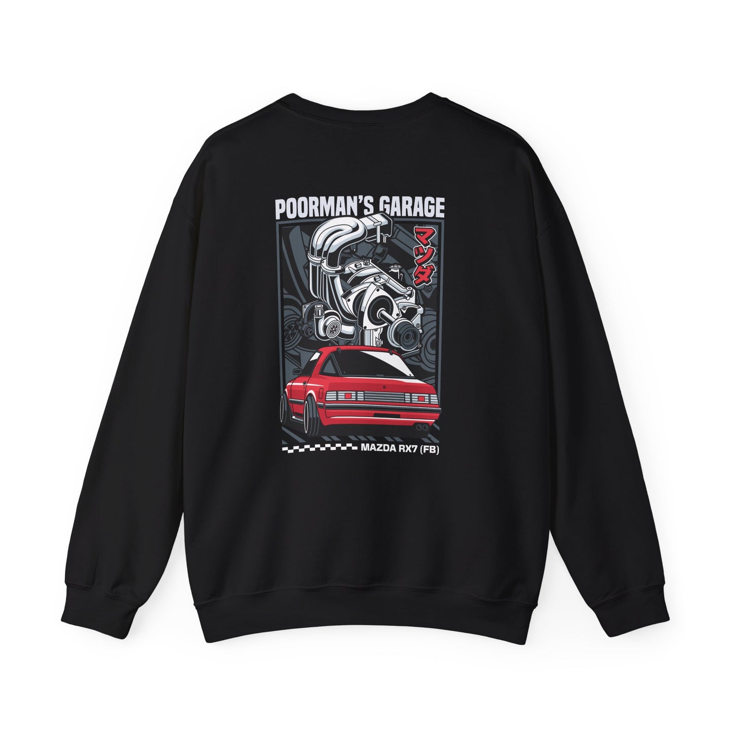 Unisex Sweatshirt - Mazda RX7 w/engine